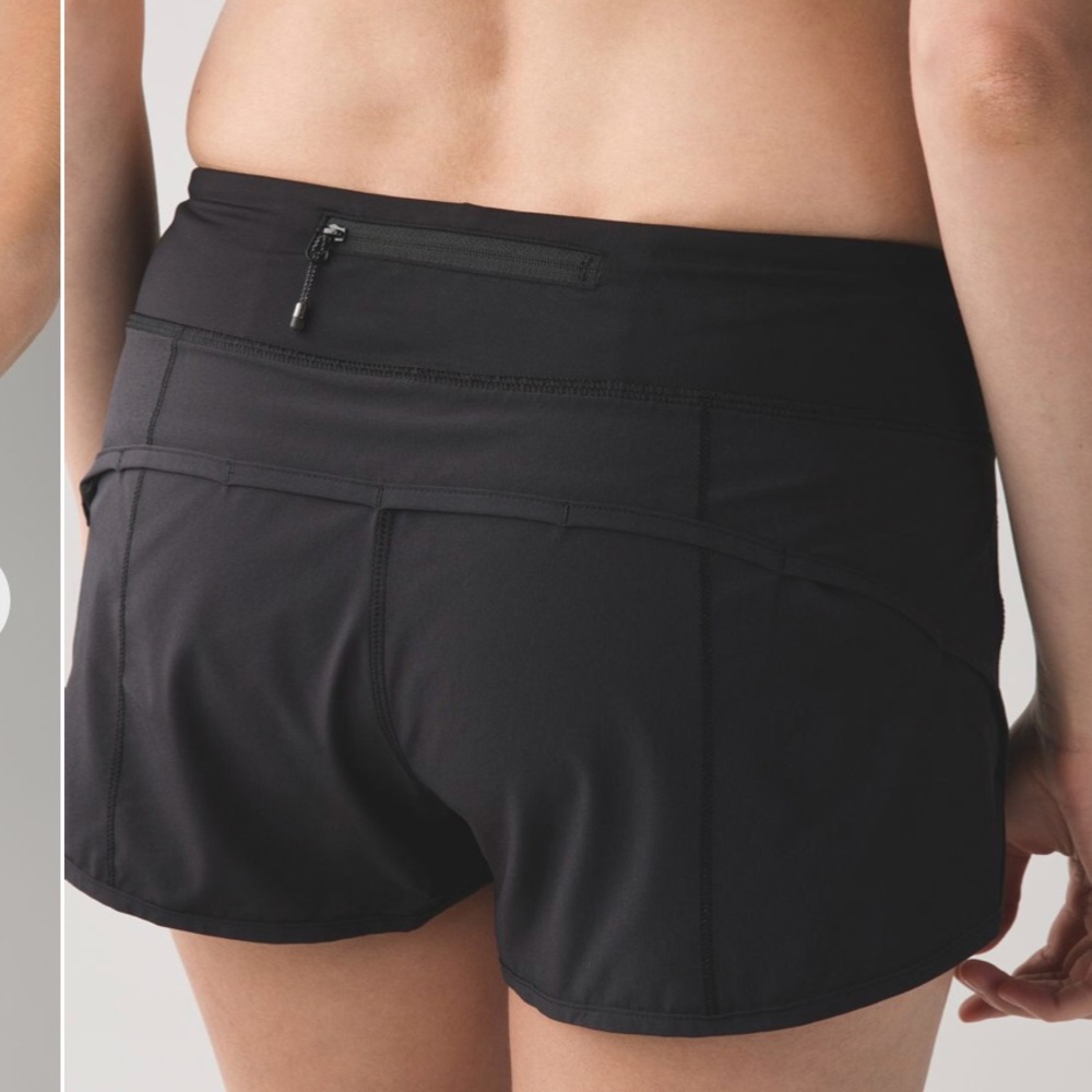 Lululemon Run Speed Shorts black size 6